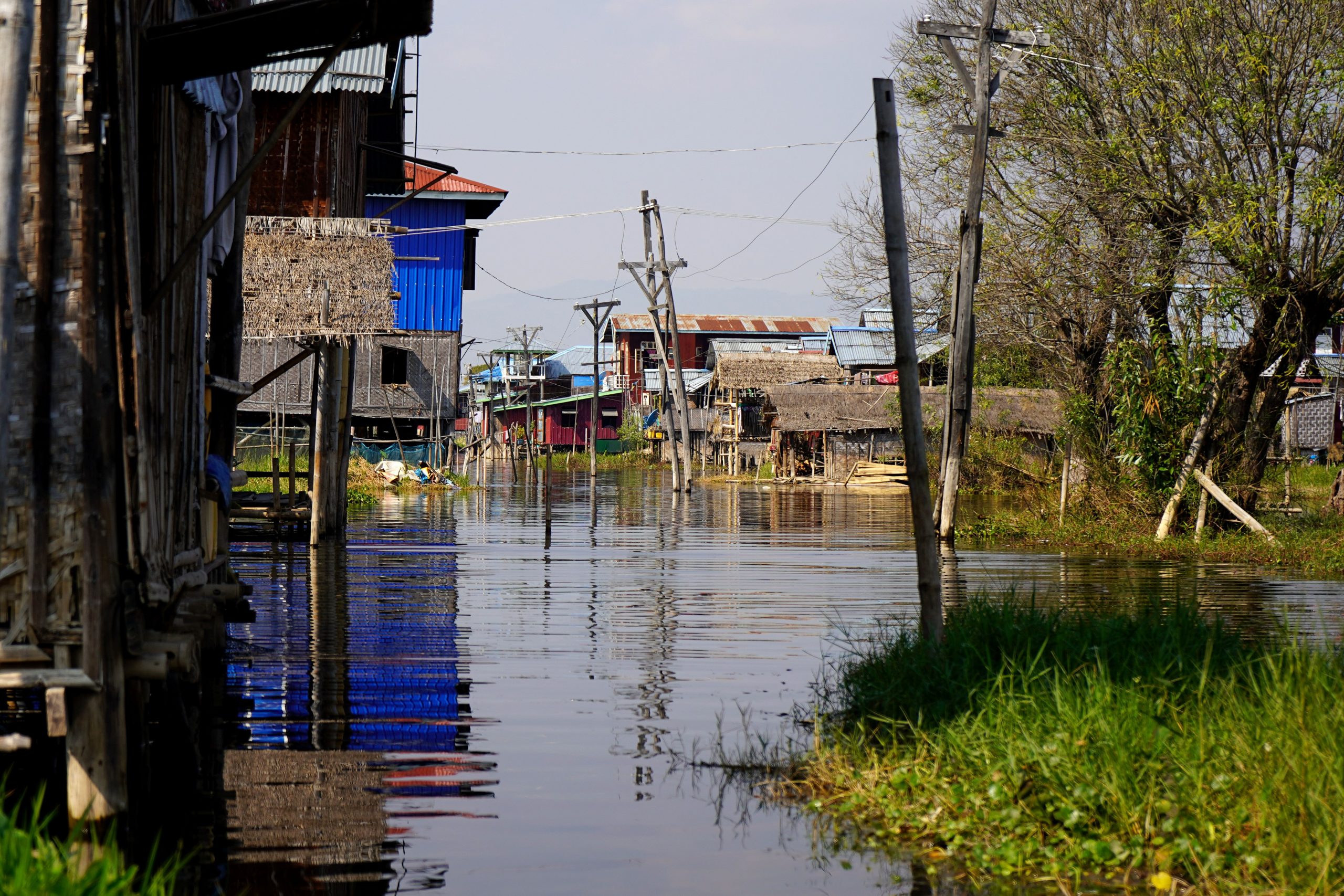 Inle Lake, Inlay Lake, Biosphere Reserve, Floating village, schwimmendes Dorf